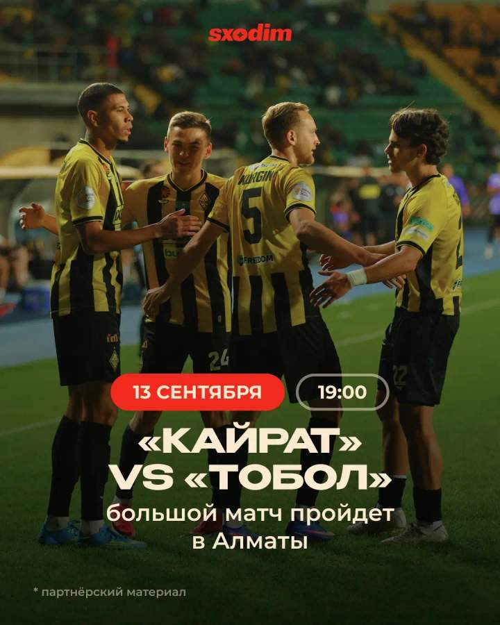 «Кайрат» vs «Тобол»: матч чемпионата