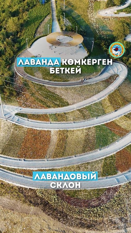 Новый цветочный склон на Кок-Тобе